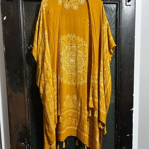 Maurices Golden Patterned Kimono